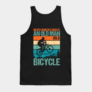 Never Underestimate An Old Guy With A Bicycle Tank Top